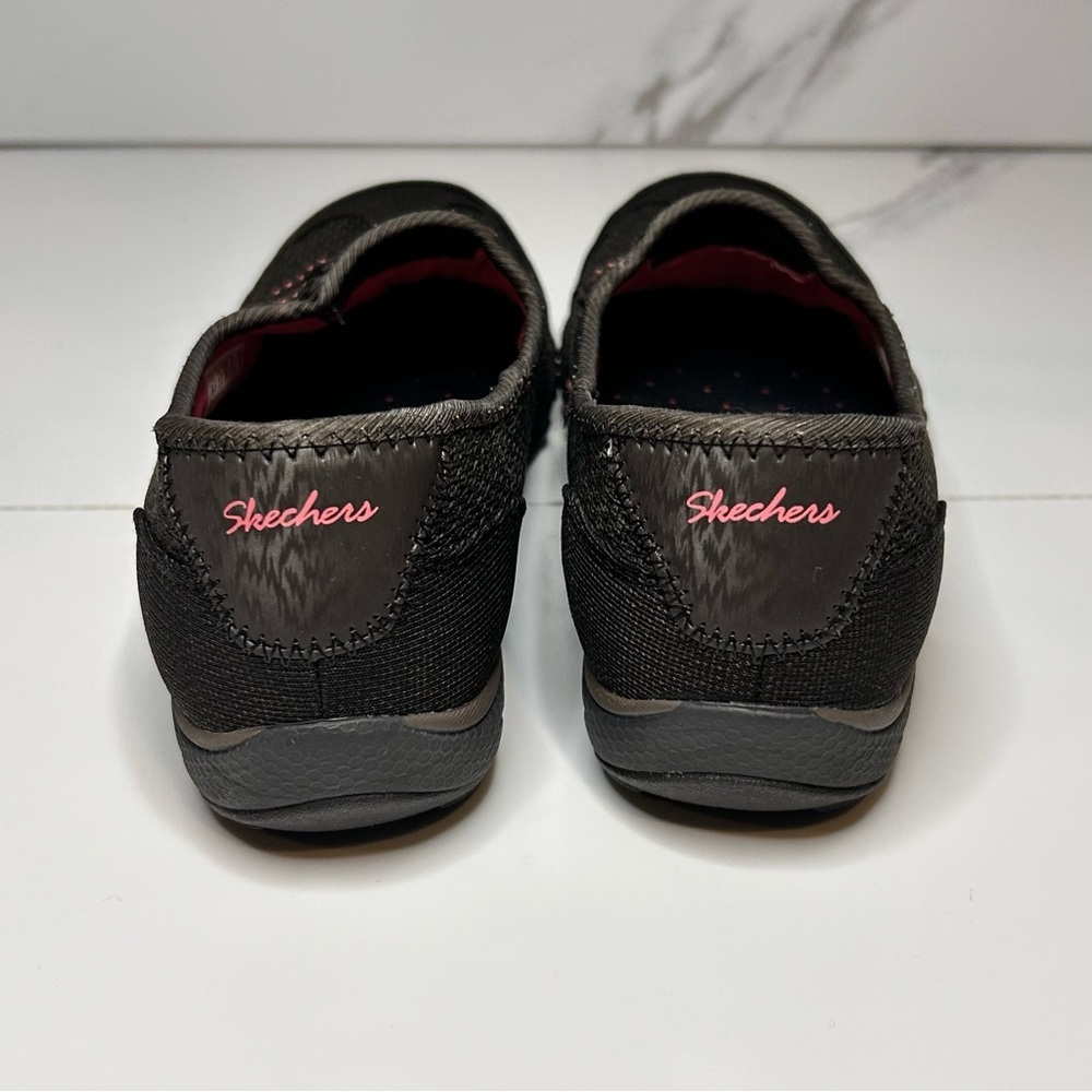 Skechers Memory Foam Black and Pink Casual Shoes Size 6.5 - Picture 5 of 8